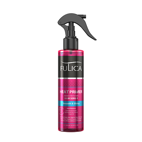 FULICA Heat primer hair serum 200ml اسپری محافظ حرارتی مو فولیکا مدل Heat Primer حجم 200 میل